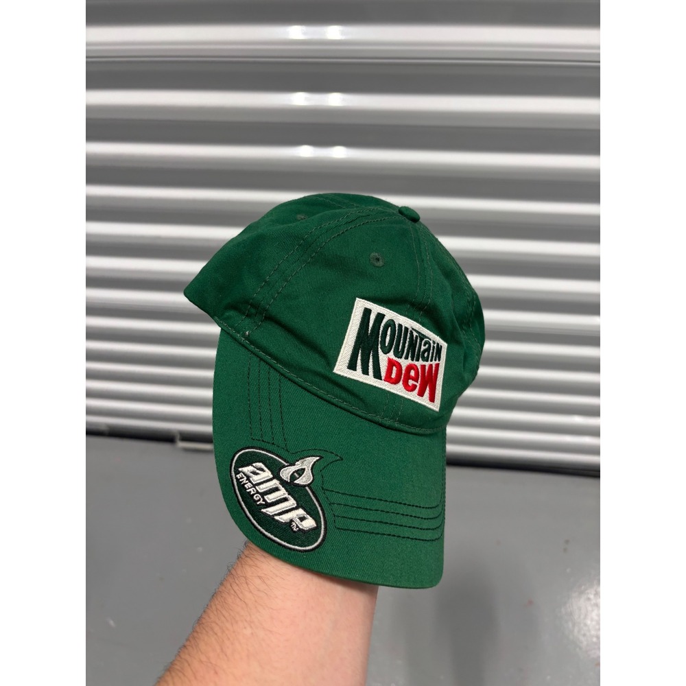 Winners Circle Dale Earnhardt Jr 88 Mountain Dew AMP Energy Hat Green NASCAR Cap